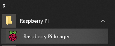 Raspberry Pi Imager for Windows