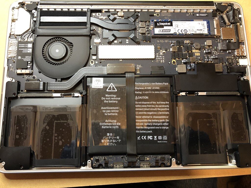 Mac Book Pro Early 2015（A1502） 延命計画その１バッテリー交換の