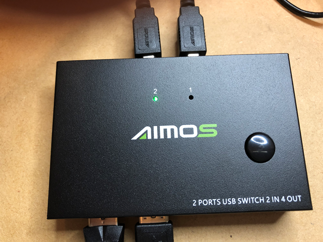 Aimos USB切替器 2に接続